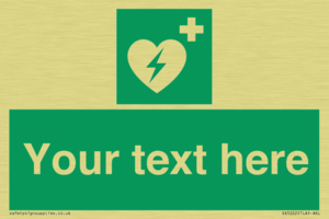 Custom Defibrillator Sign